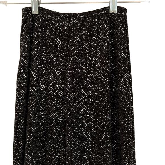 Sparkly Stretch Pant Dansco Black w/Silver Glitter - Picture 3 of 6